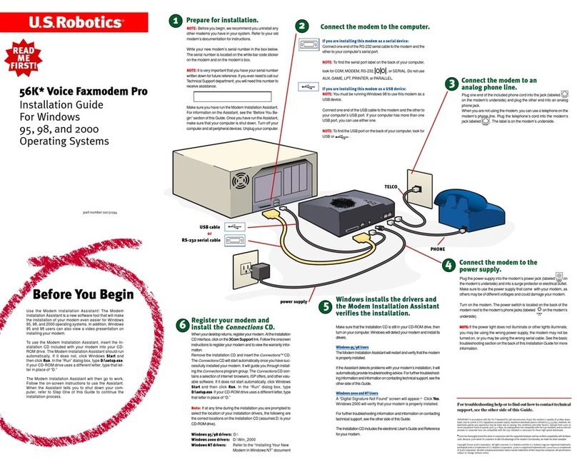 US Robotics 002605-00 - User manual US Robotics 002605-00 - User manual