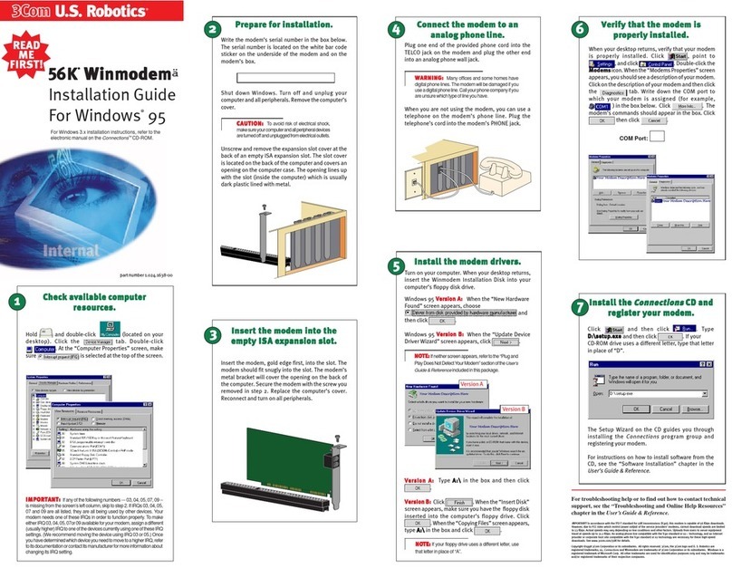 US Robotics 005683-00 installation guide