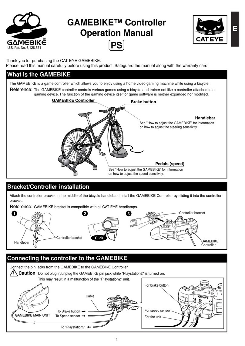 Cateye GAME BIKE CONTROL Operation manual