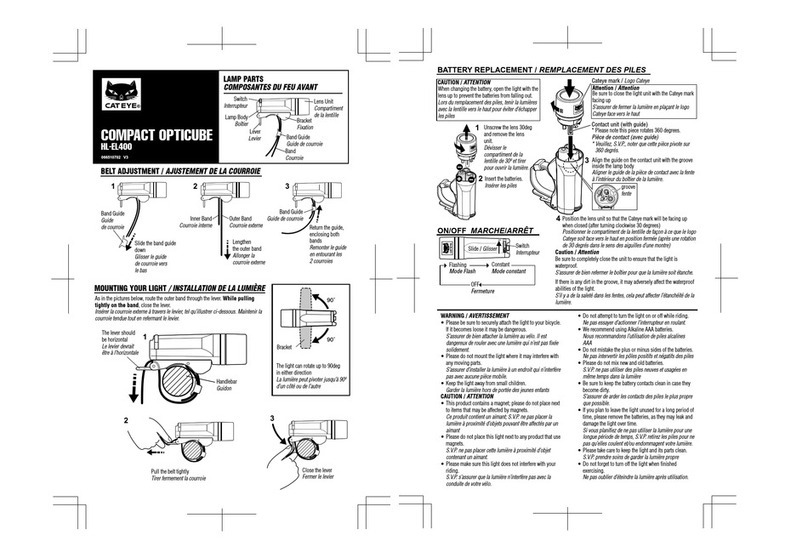 Cateye COMPACT OPTICUBE manual