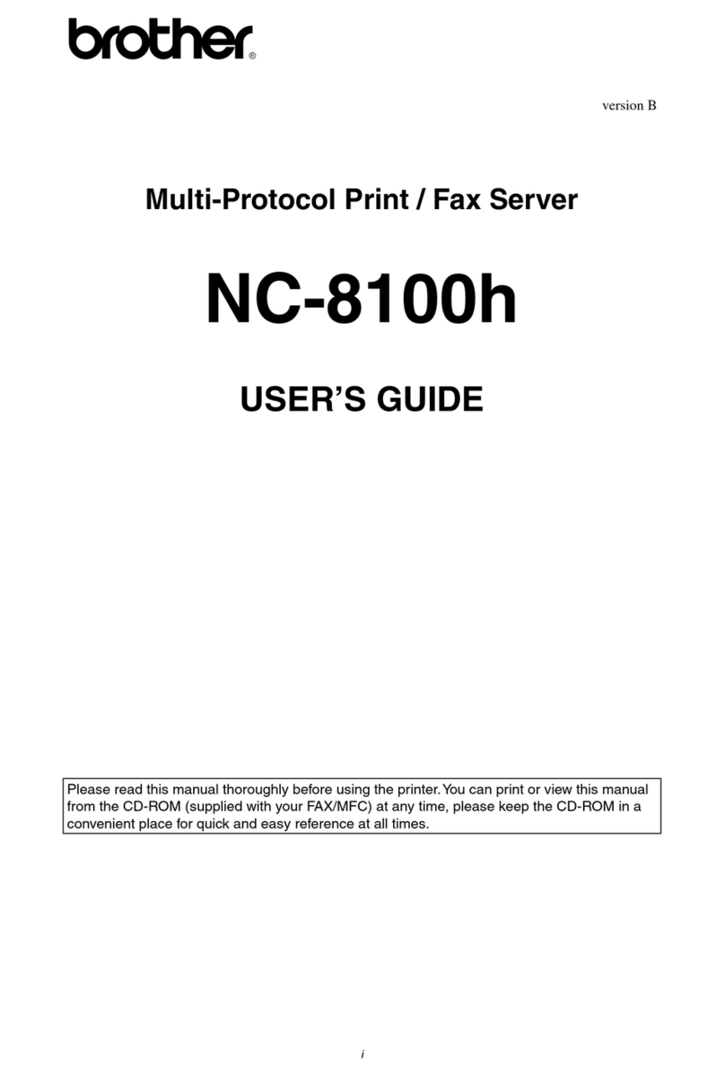 Brother NC-8100h User manual