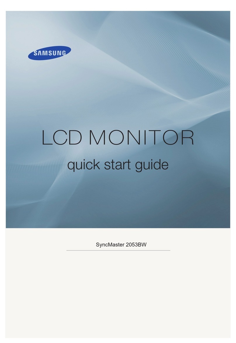 Samsung 2053BW - SyncMaster - 20" LCD Monitor User manual