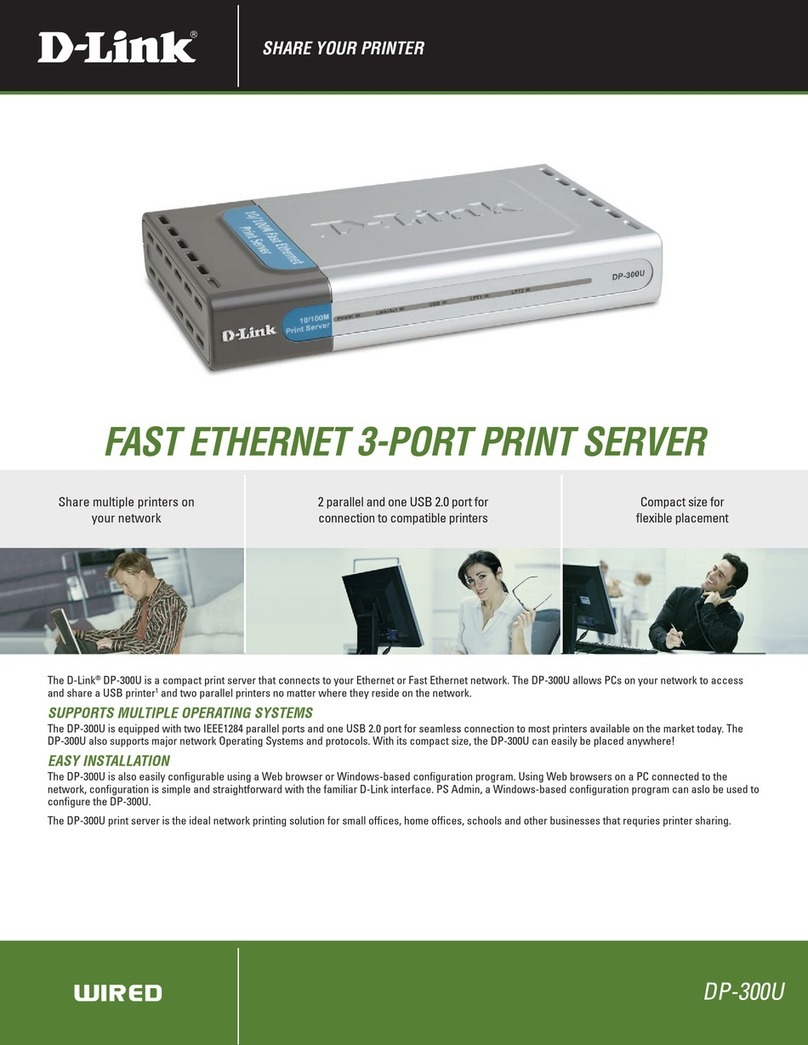 D-Link DP 301U User manual