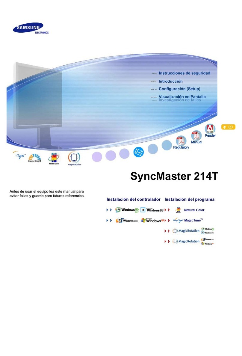 Samsung 214T - SyncMaster - 21.3" LCD Monitor User manual