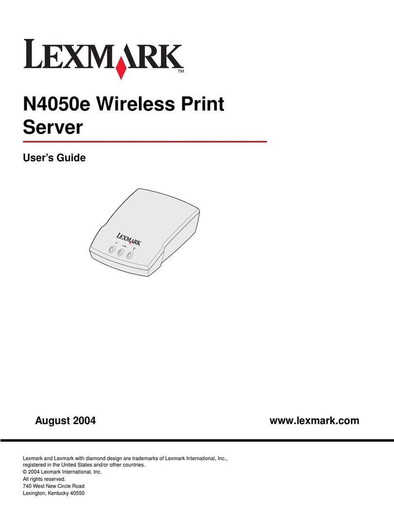 Lexmark MarkNet N4050e user guide