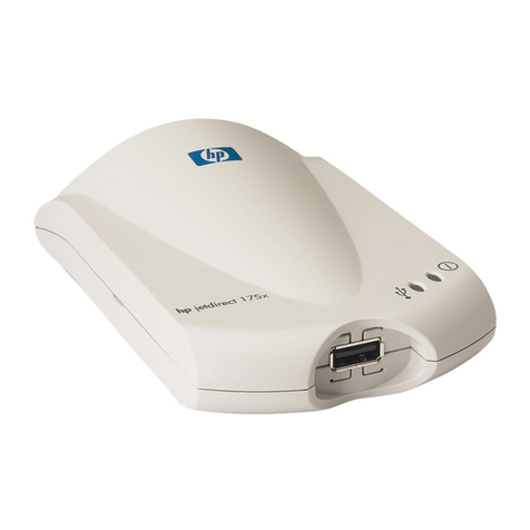 HP 175X - JetDirect Print Server User manual HP 175X - JetDirect Print Server User manual