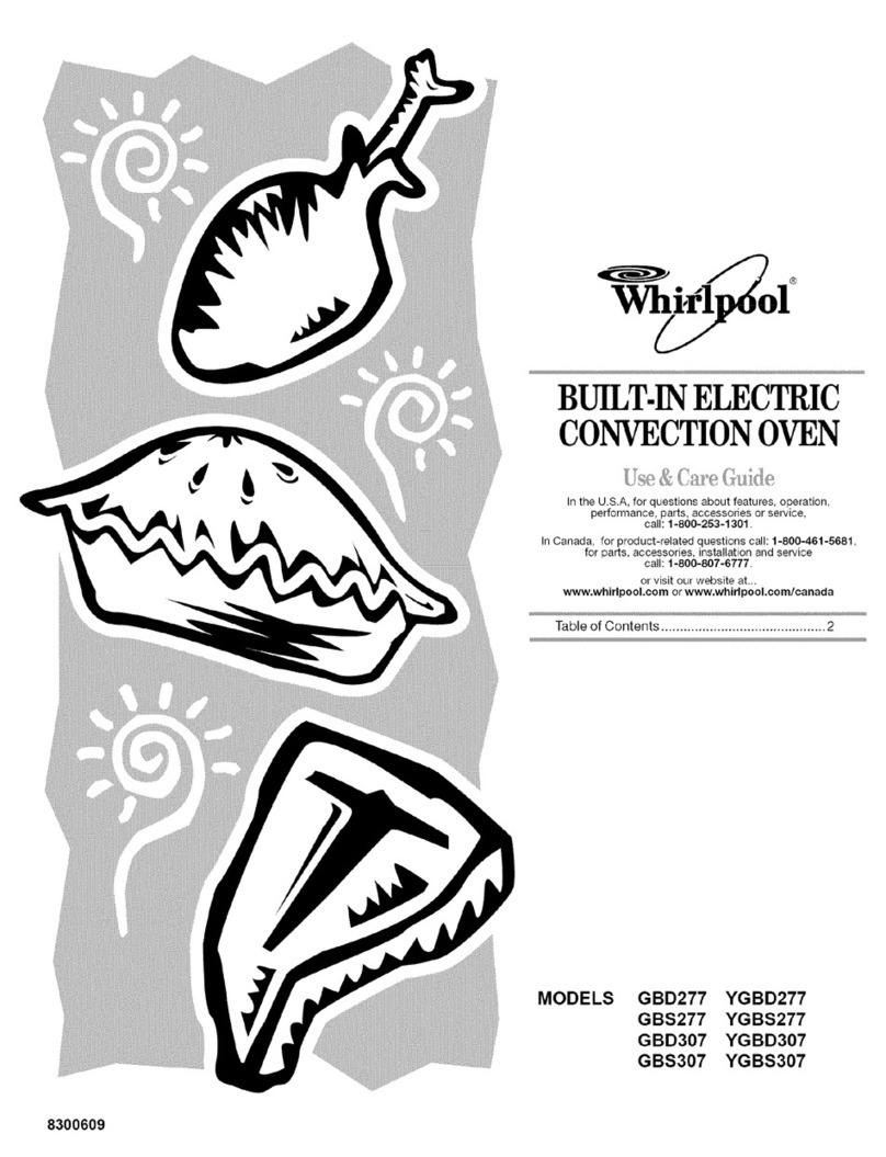 Whirlpool GBS277PDS Use and care guide
