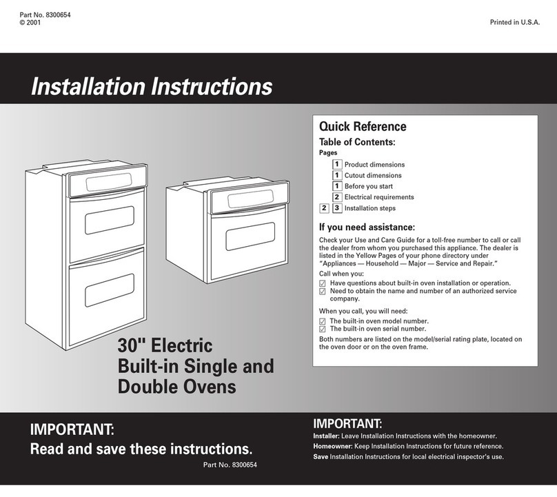 Whirlpool GBS277PDQ installation instructions