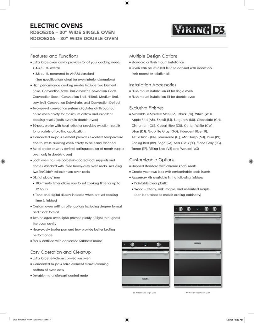 Viking RDDOE306SS User manual