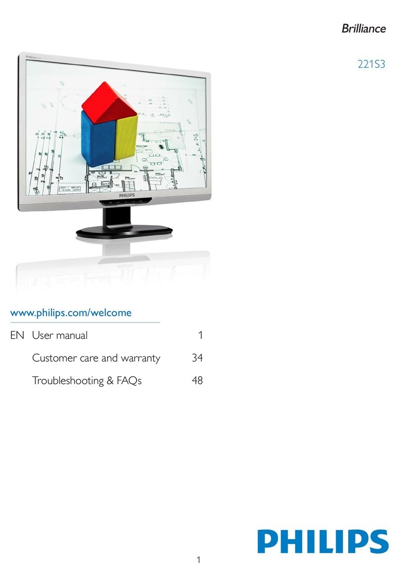 Philips Brilliance 221S3LCS User manual