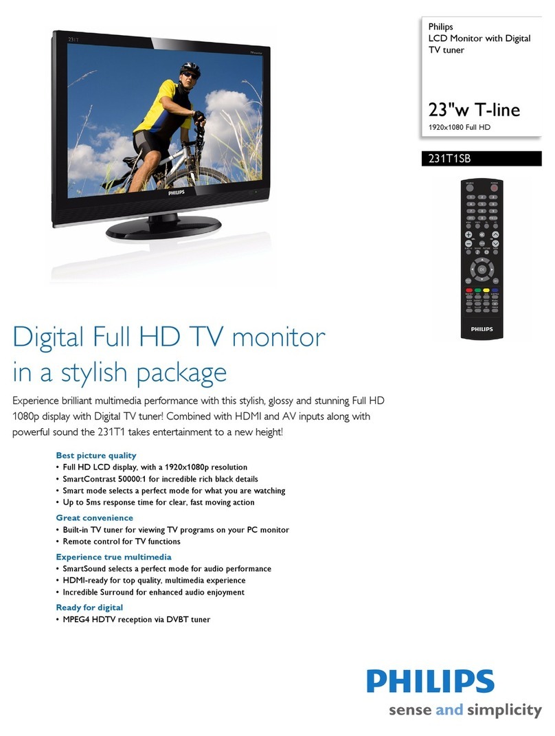 Philips 231T1SB User manual