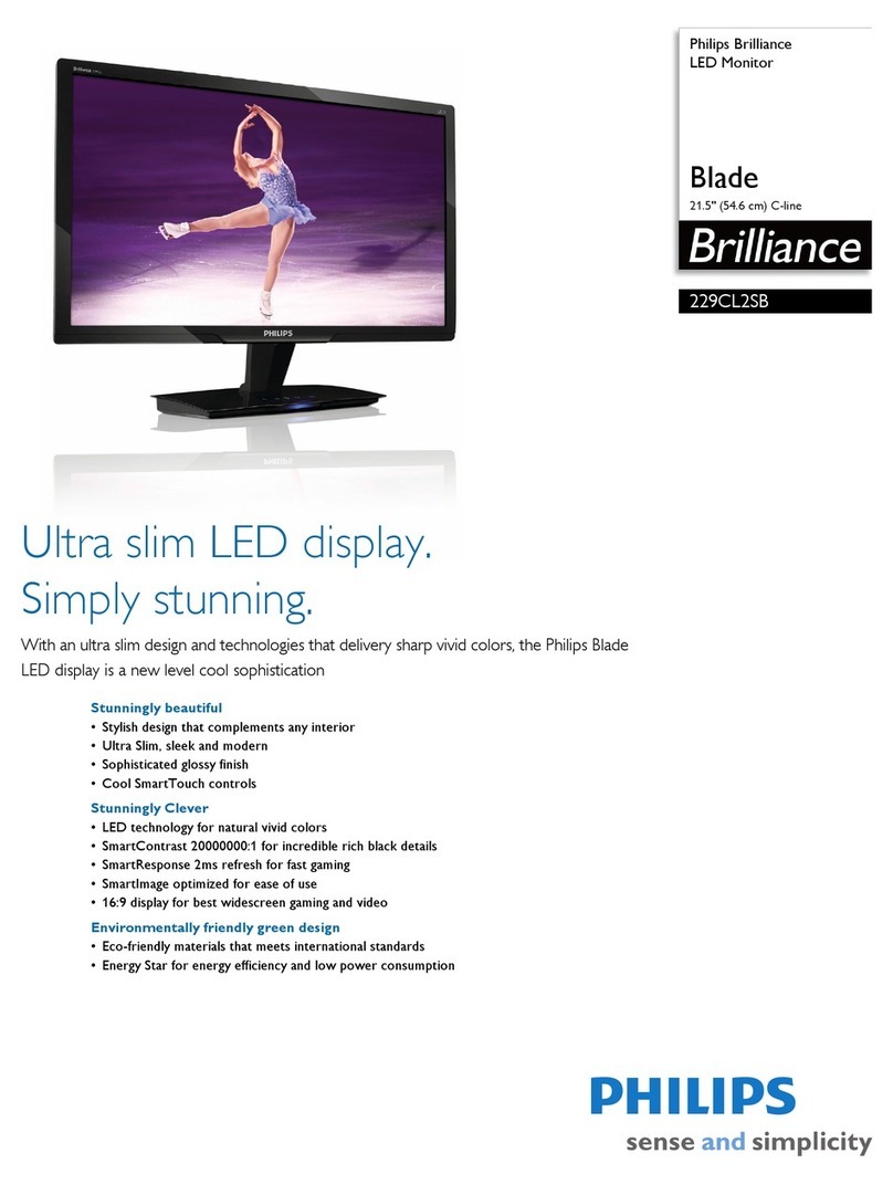 Philips Brilliance 229CL2SB User manual