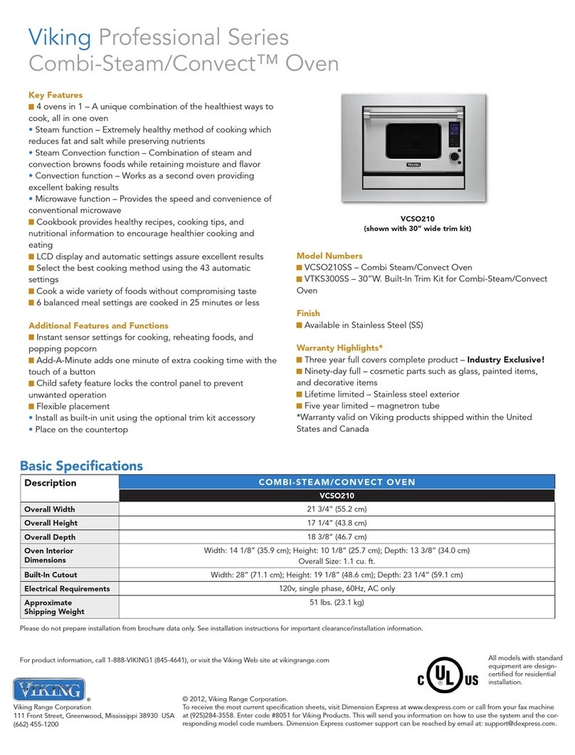 Viking VCSO210SS User manual