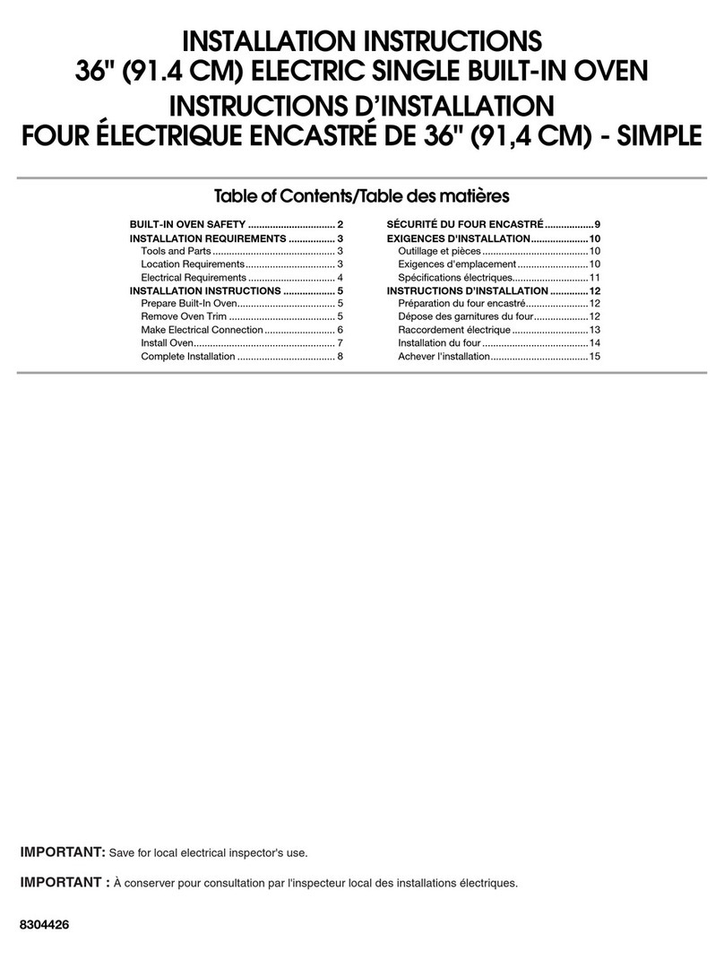KitchenAid KEBC167MSS - Architect Series 36'' Single Electric Wall... installation instructions