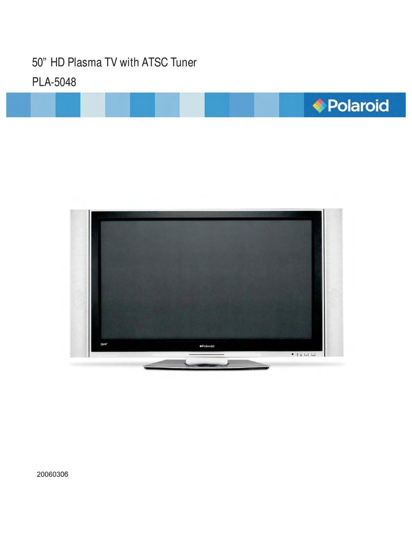Polaroid PLA-5048 - 50" Plasma TV User manual