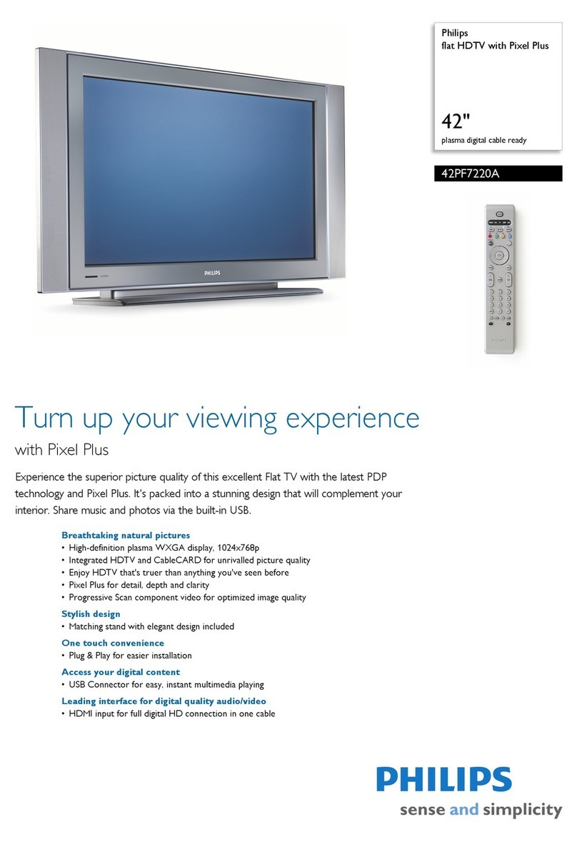 Philips 42PF7220A User manual
