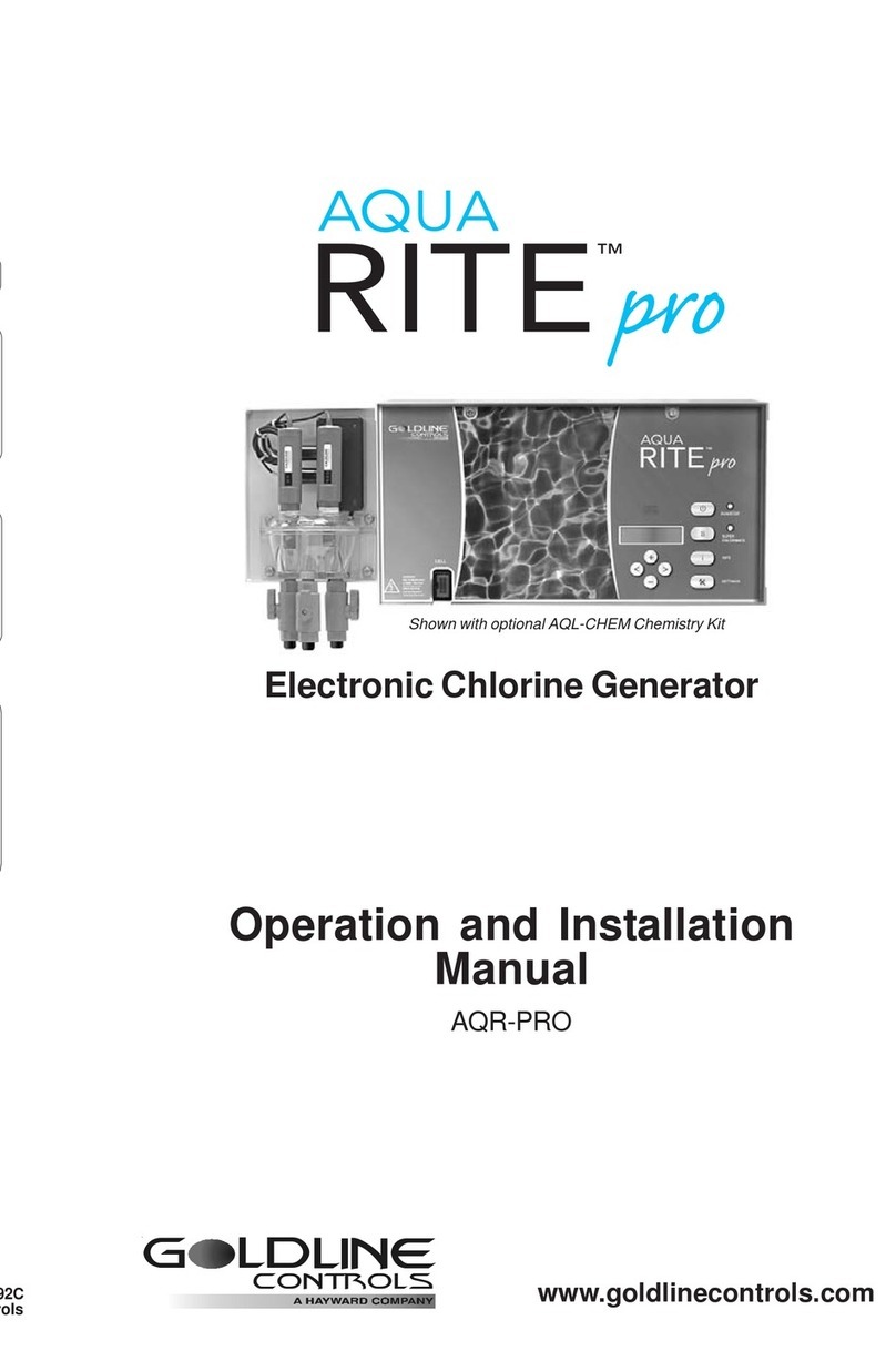 Goldine Controls Aqua Rite Operation and installation manual