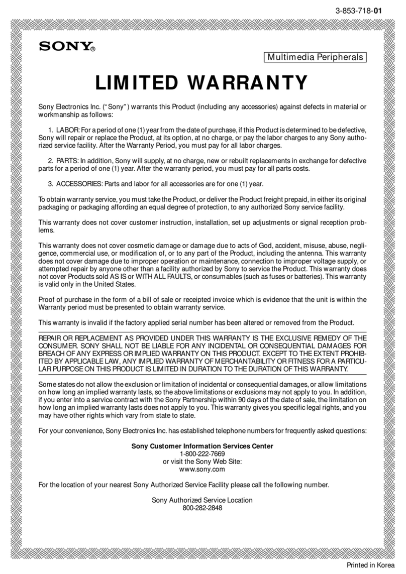 Sony DPP-EX50 Use and maintenance manual