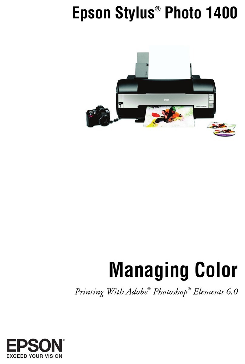 Epson 1400 - Stylus Photo Color Inkjet Printer Color guide