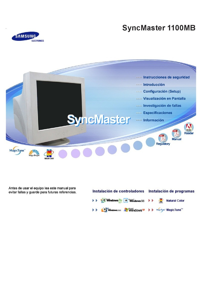 Samsung SyncMaster 1100MB User manual