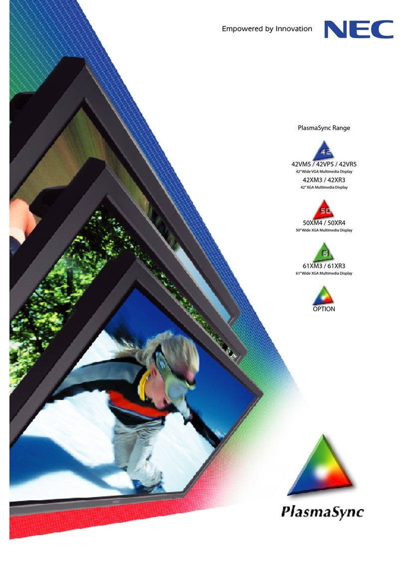 NEC PlasmaSync 42VR5 brochure