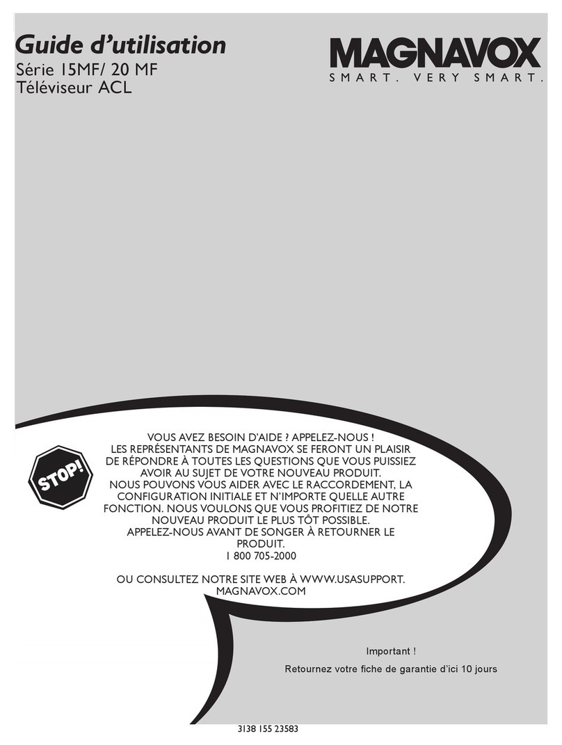 Magnavox 15MF605T - 15" Lcd Tv User manual