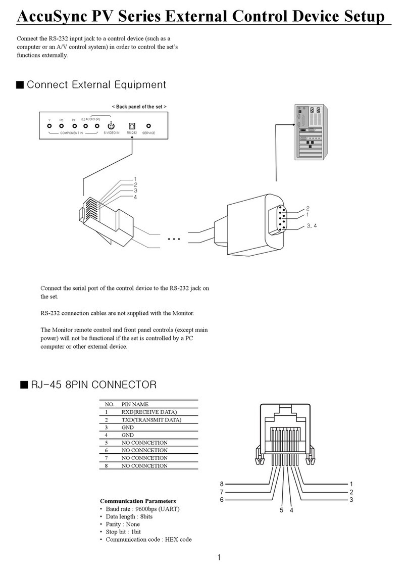 NEC ASPV46-AVT - AccuSync - 46" LCD TV Manual