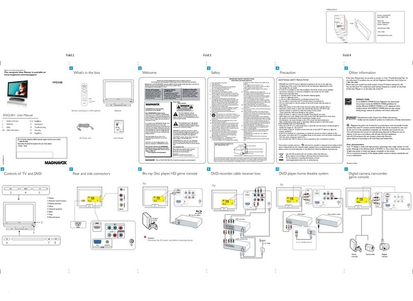Magnavox 19MD358B - 19" LCD TV user manual