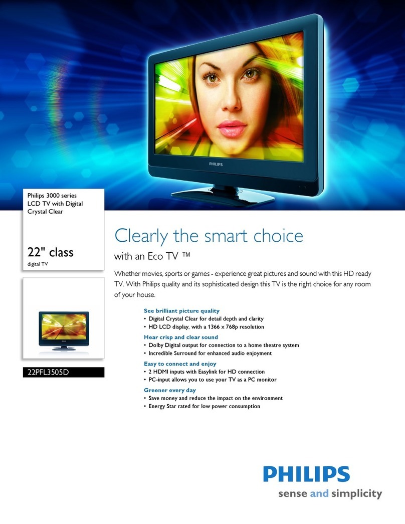 Philips 22PFL3505D User manual