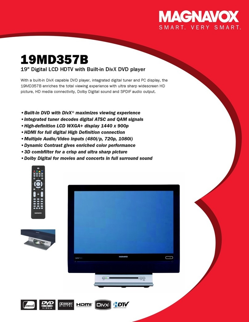 Magnavox 19MD357B - Hook Up Guide User manual