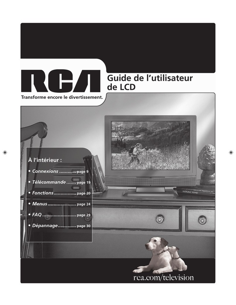 RCA L19WD20 - 19" LCD TV Quick start guide