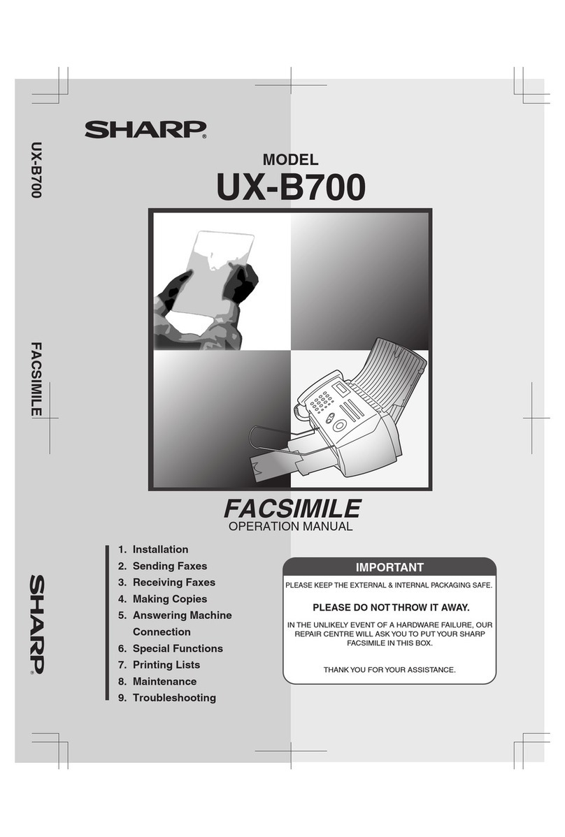 Sharp UXB700E User manual