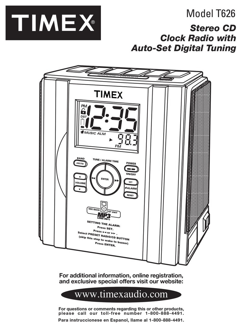 Timex T626S User manual