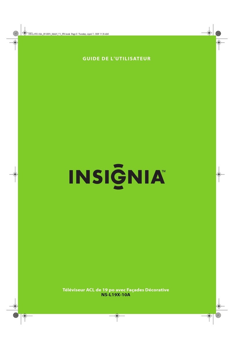 Insignia NS-L19X-10A - 19" LCD TV Quick start guide