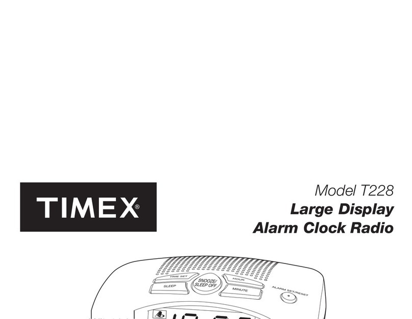 Timex T228B User manual