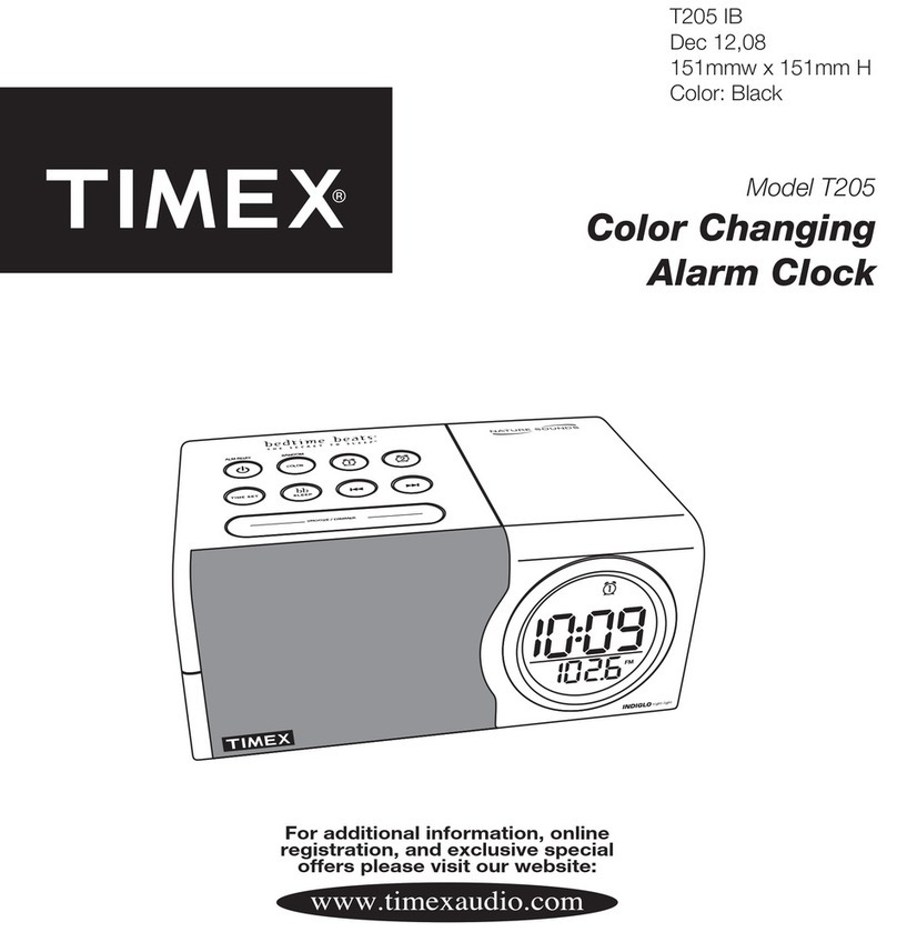 Timex T205WC User manual