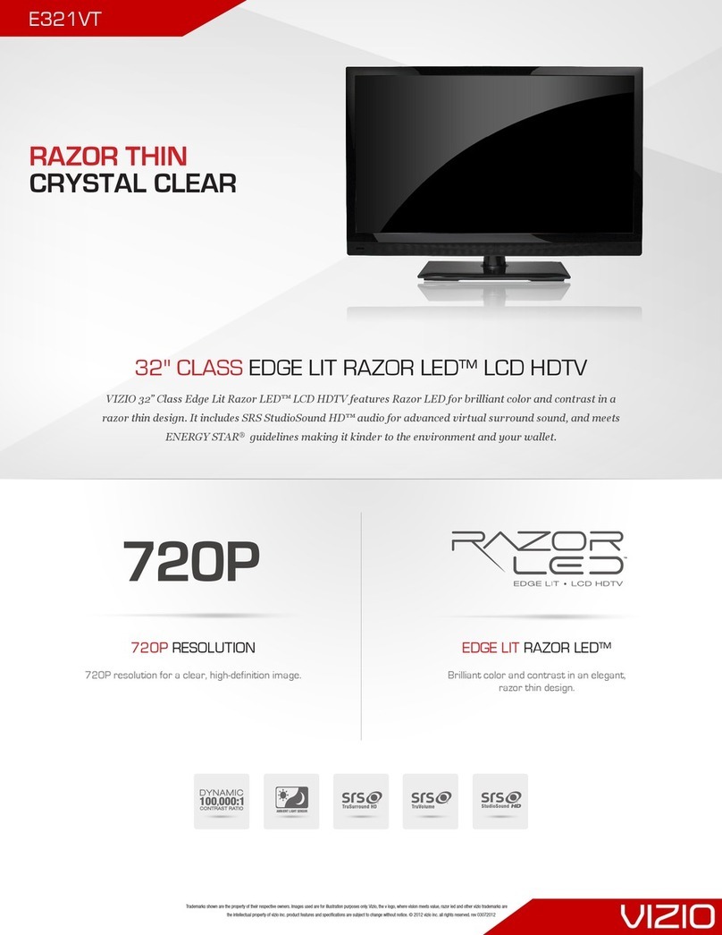 Vizio E321VT User manual