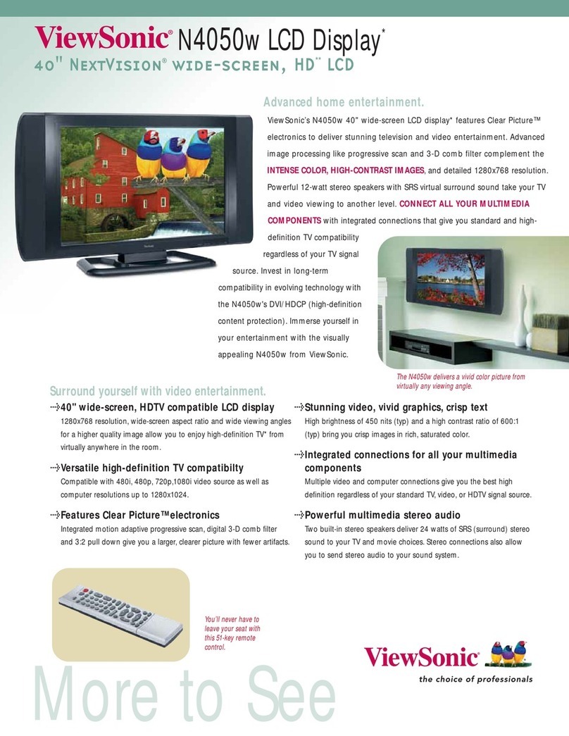 ViewSonic N4050W User manual