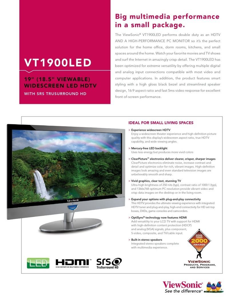 ViewSonic VT1900LED User manual
