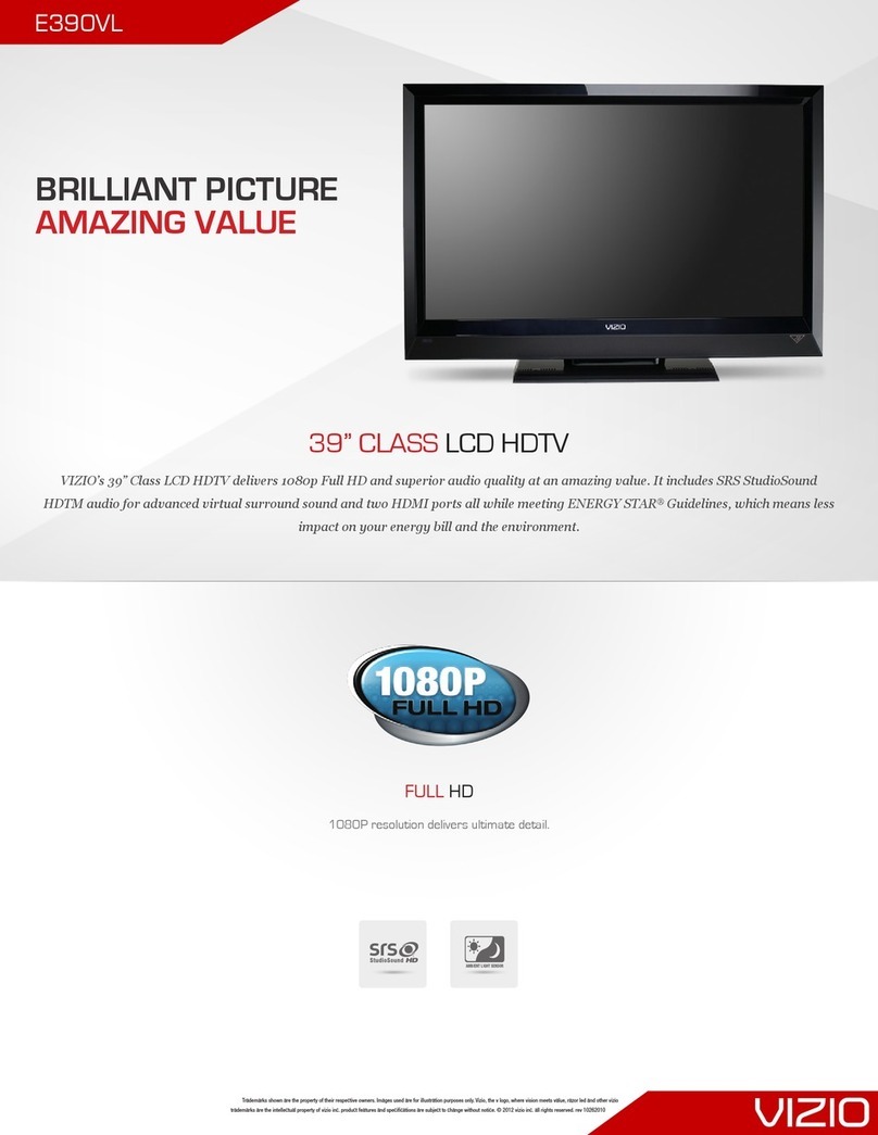 Vizio E390VL Specifications