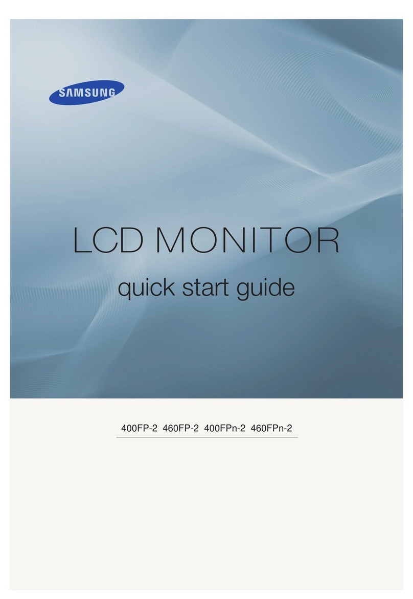 Samsung 400FP-2 - SyncMaster - 40" LCD Flat Panel... User manual