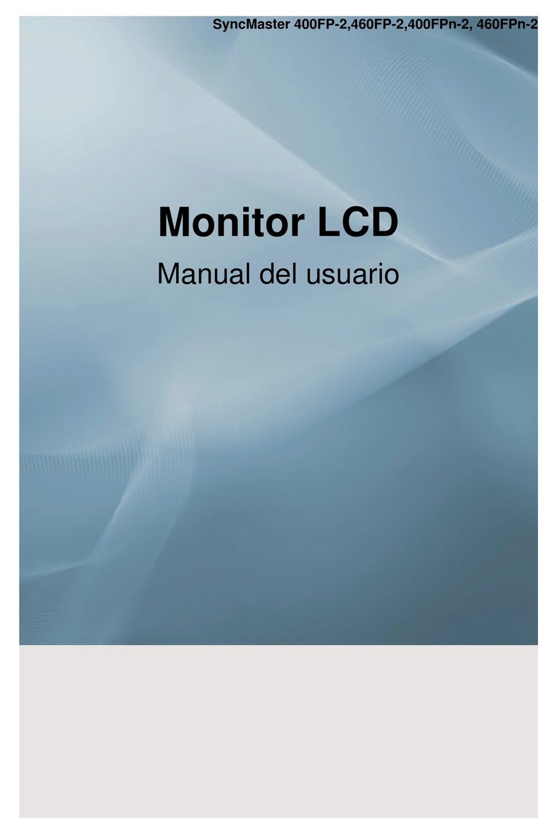Samsung 400FP-2 - SyncMaster - 40" LCD Flat Panel... User manual