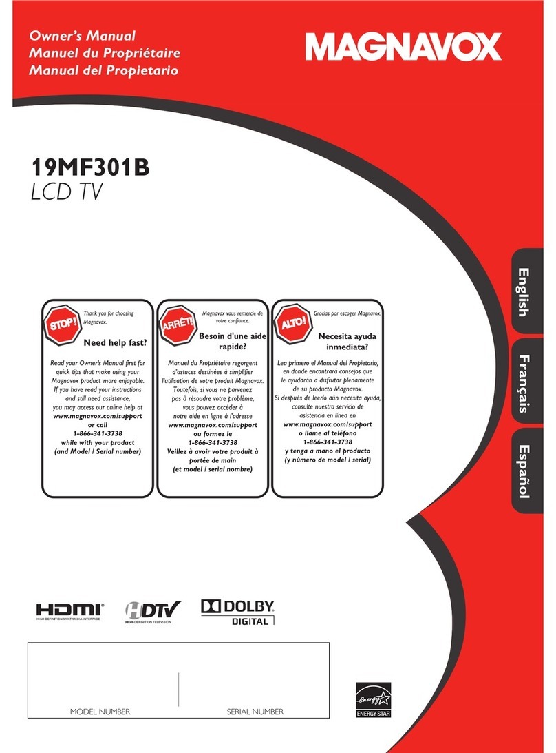 Magnavox 19MF301B User manual