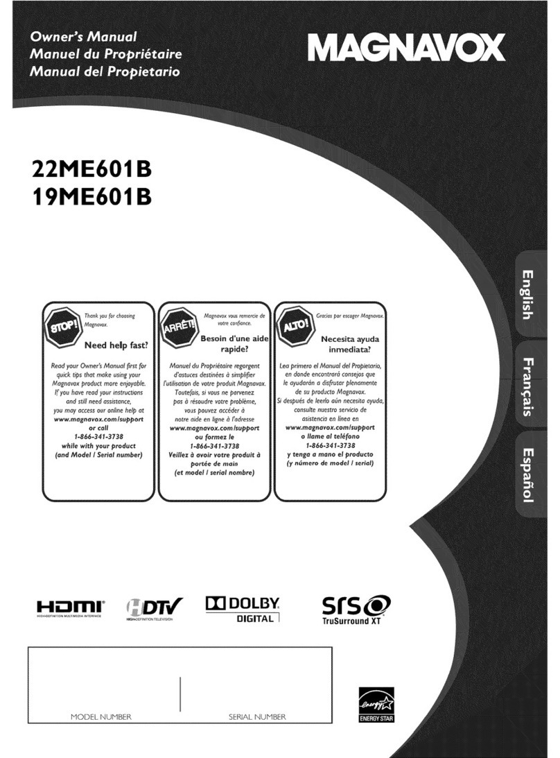 Magnavox 19ME601B User manual