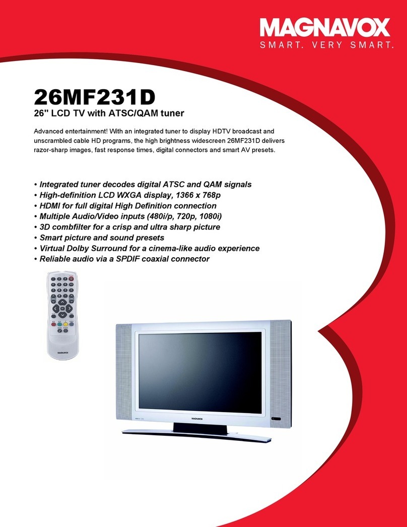 Magnavox 26MF231D - Hook Up Guide User manual