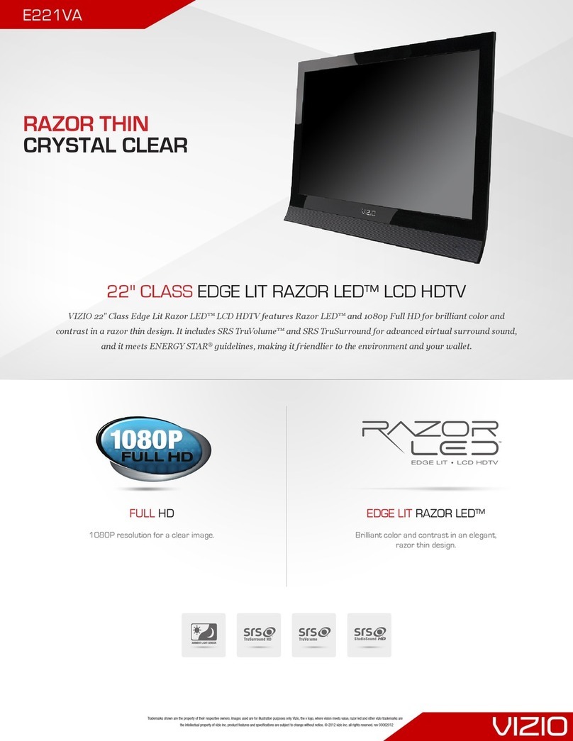 Vizio E221VA User manual