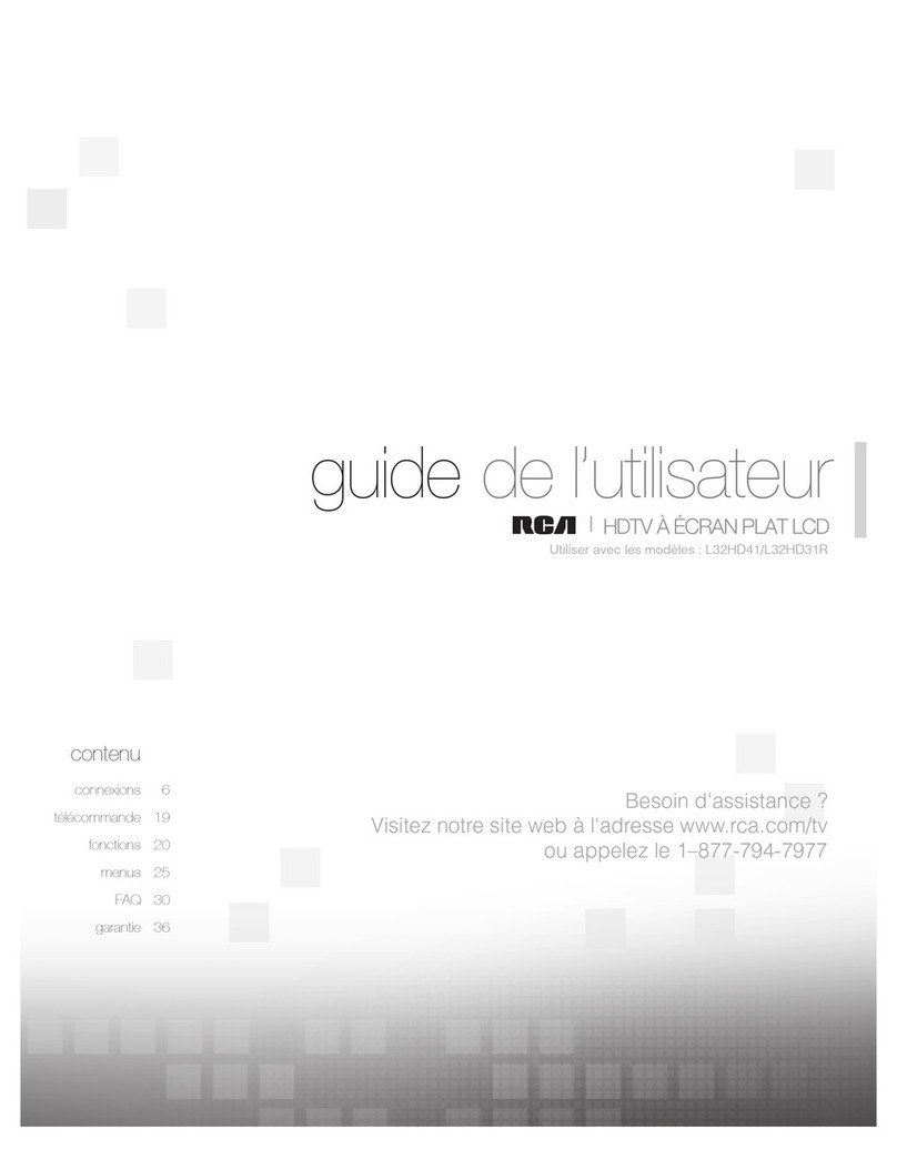 RCA L32HD41 - 32" LCD TV Quick start guide