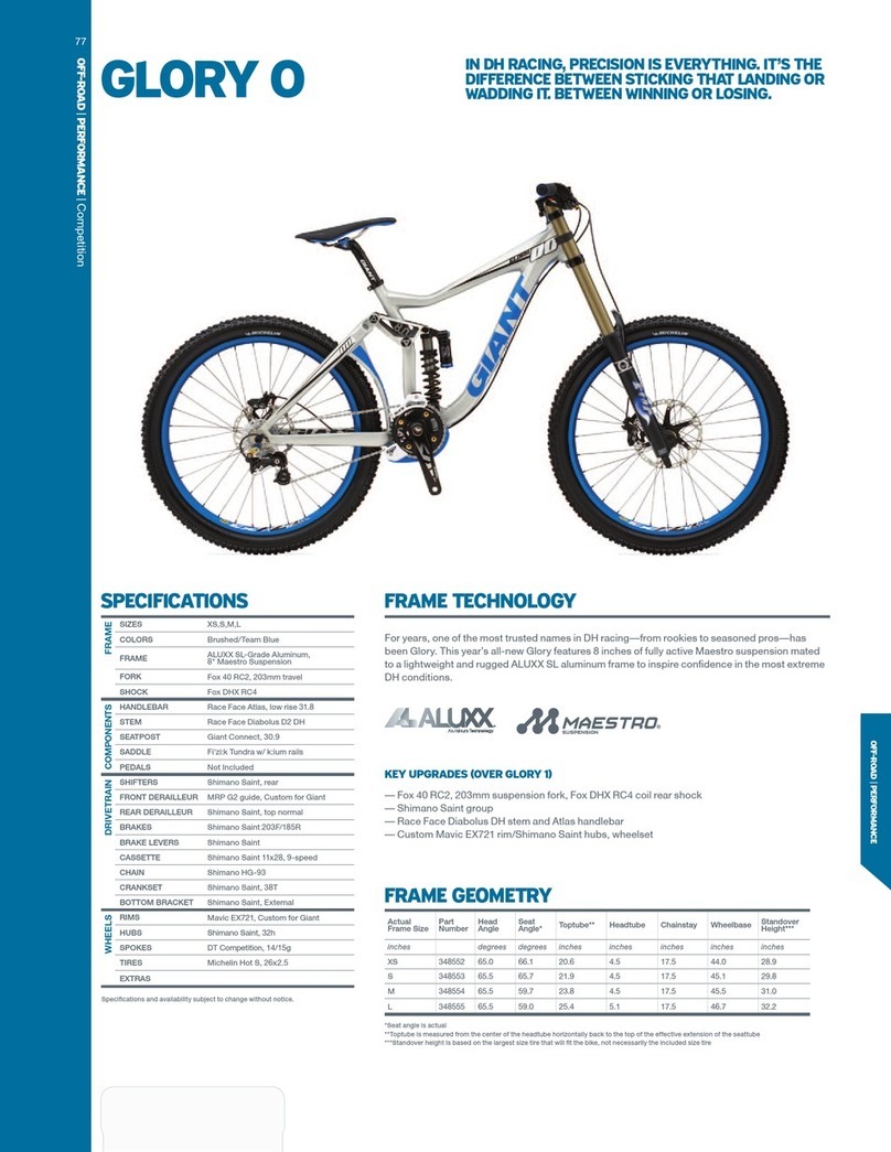Giant GLORY 0 User manual