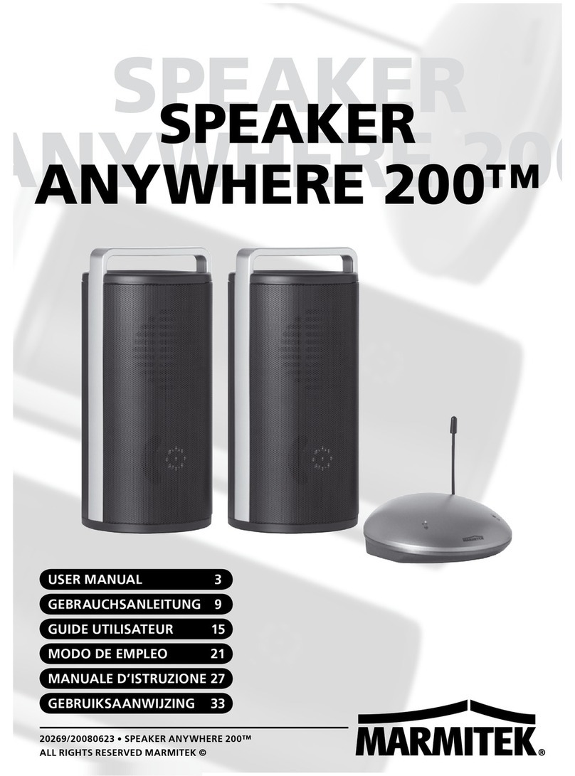 Marmitek Speaker Anywhere 200 user manual