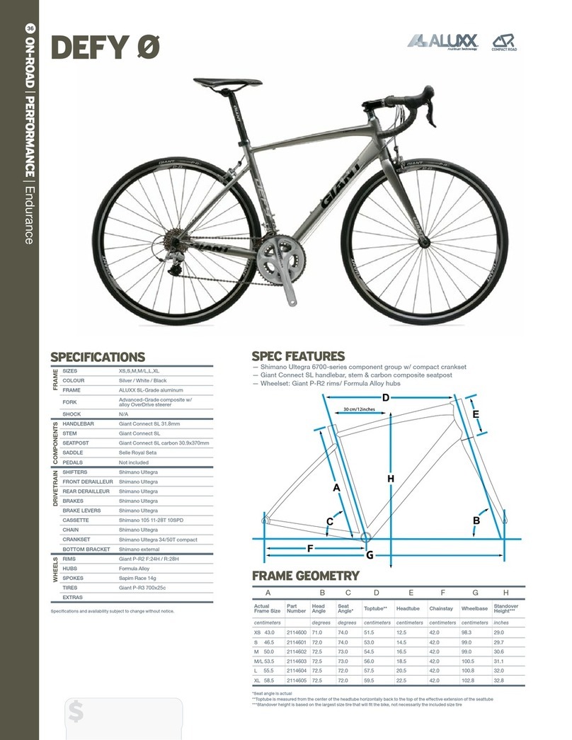 Giant DEFY 0 User manual